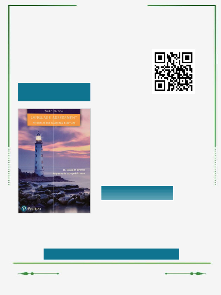 Language Assessment: Principles and Classroom Practices 3rd