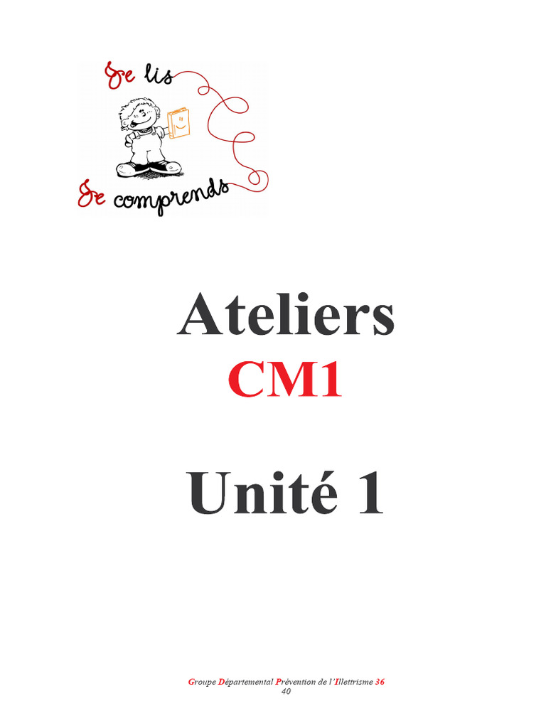 CM1 Atelier Unite 1 | PDF