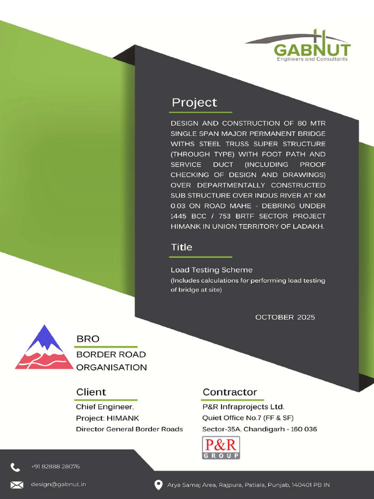 Design Load Testing - 80m - Compressed | PDF
