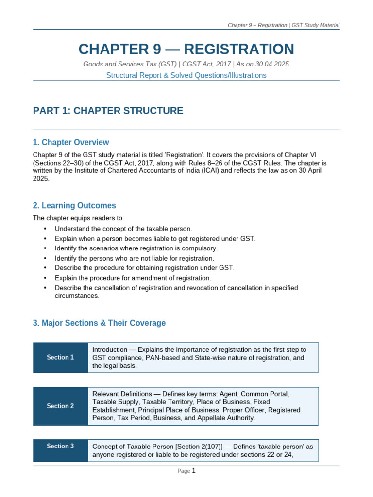 Chapter9 Registration Report | PDF | Value Added Tax | Taxes
