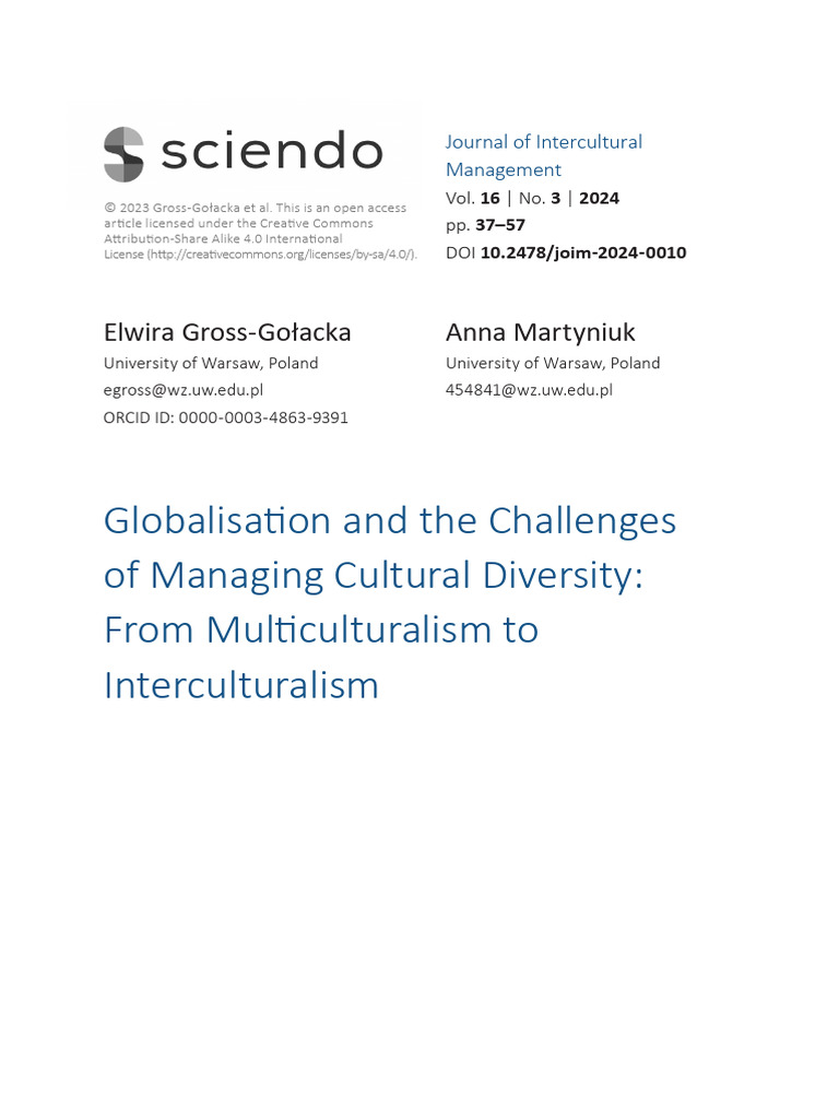 Globalisation and The Challenges of Managing Cultu | PDF | Corporate ...