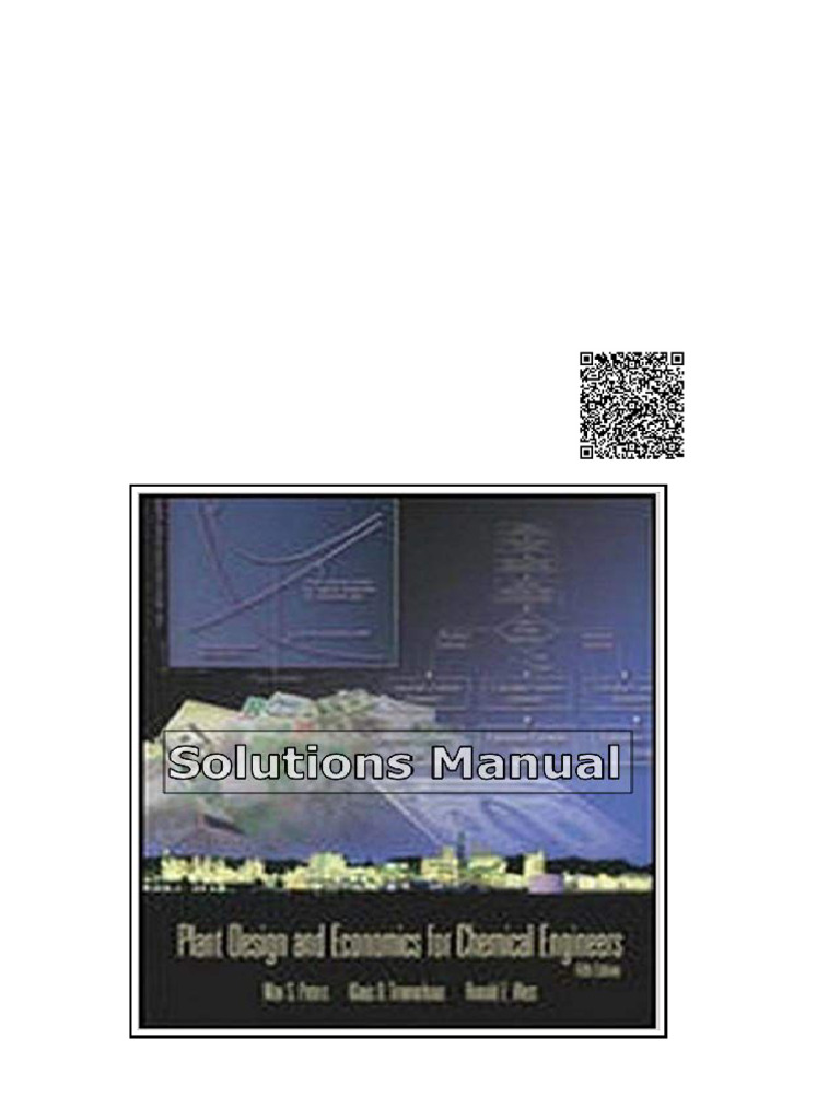 Plant Design and Economics For Chemical Engineers 5th Edition Peters ...