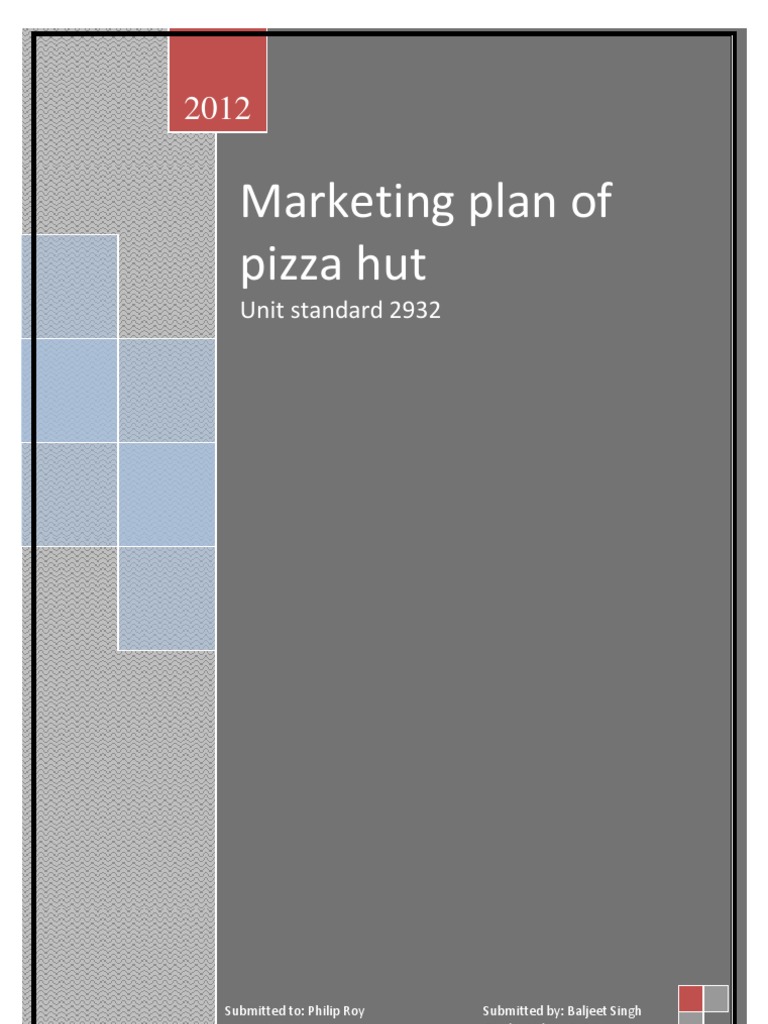 business plan pizza hut
