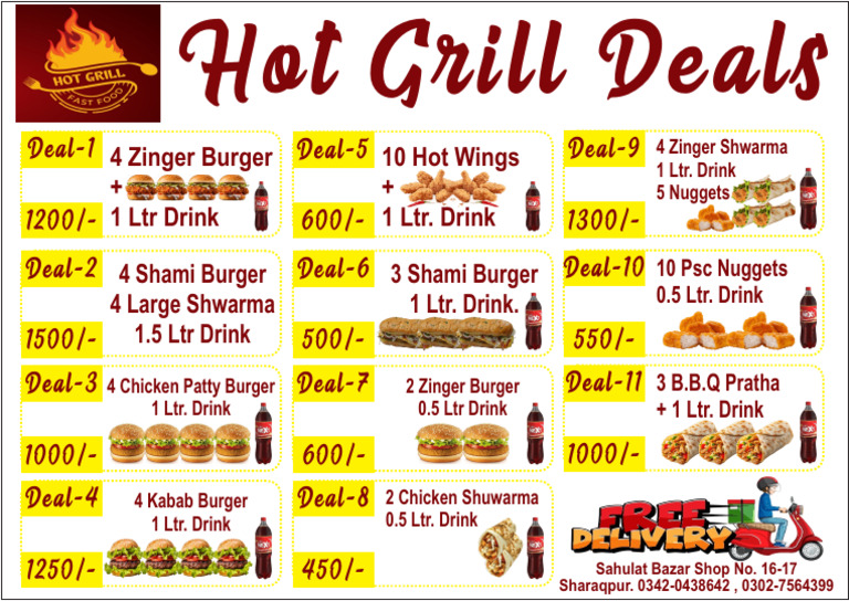 Hot Grill New Menu | PDF