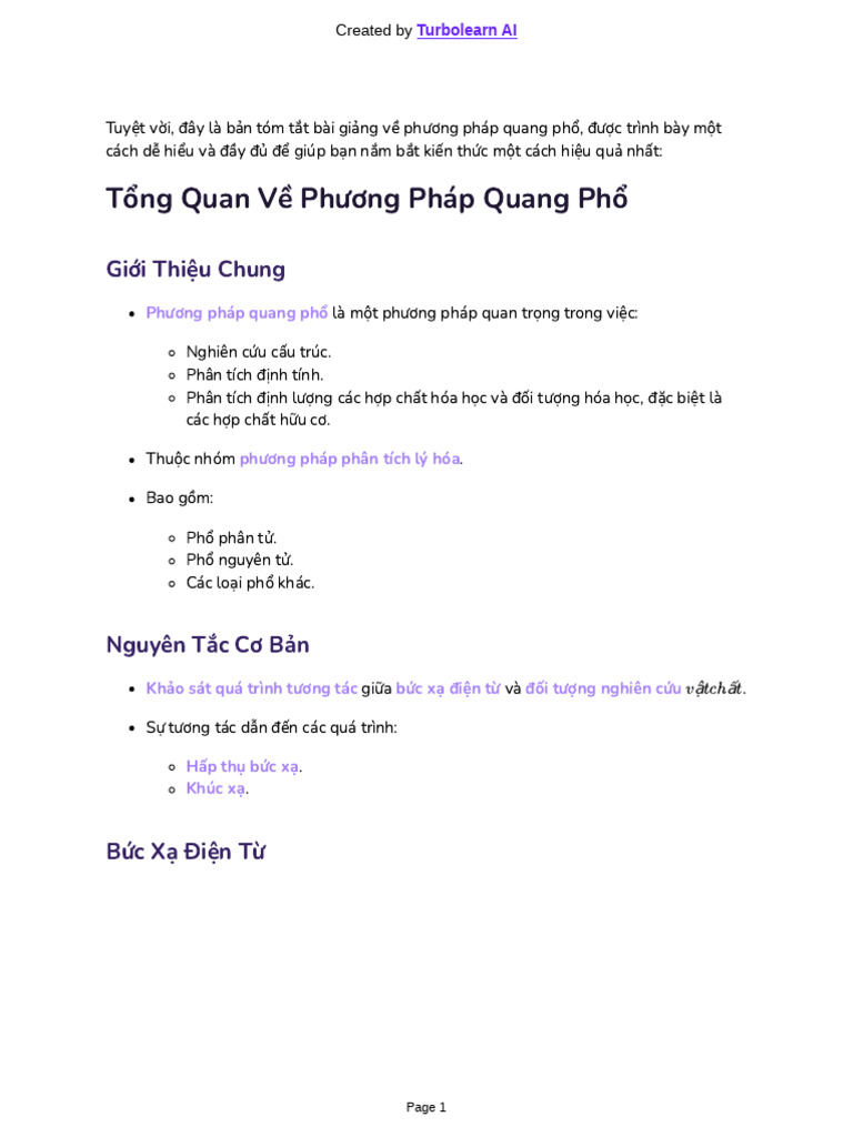 Các PP Quang PH | PDF