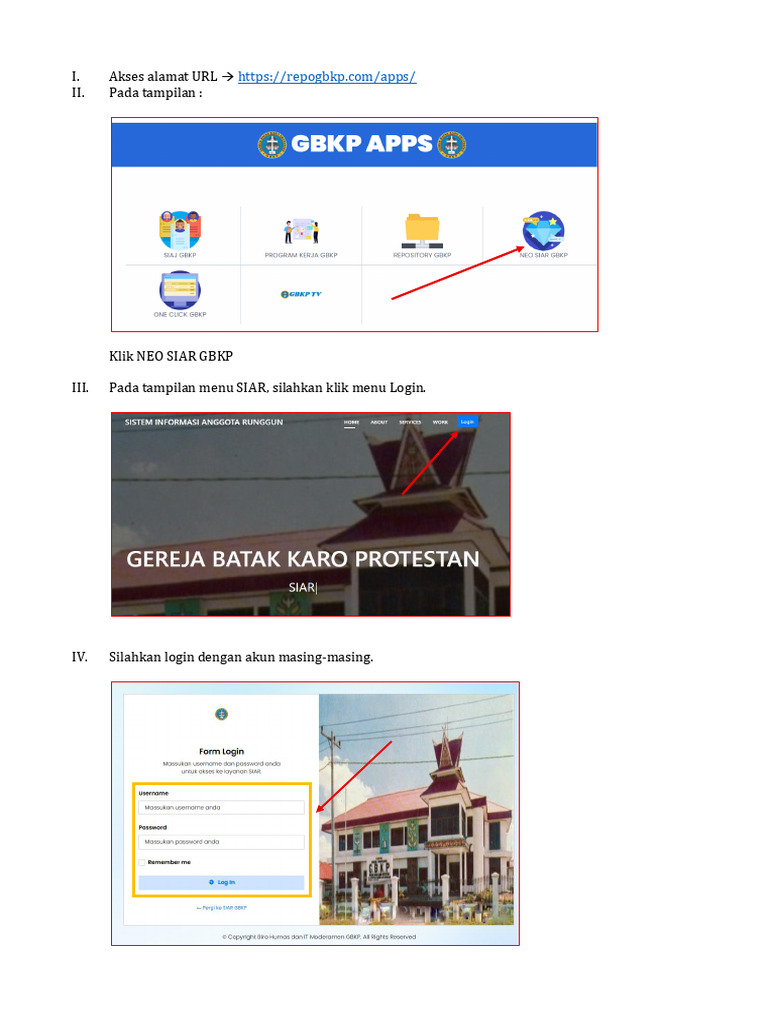 Tutorial SINGKAT Aplikasi SIAR | PDF