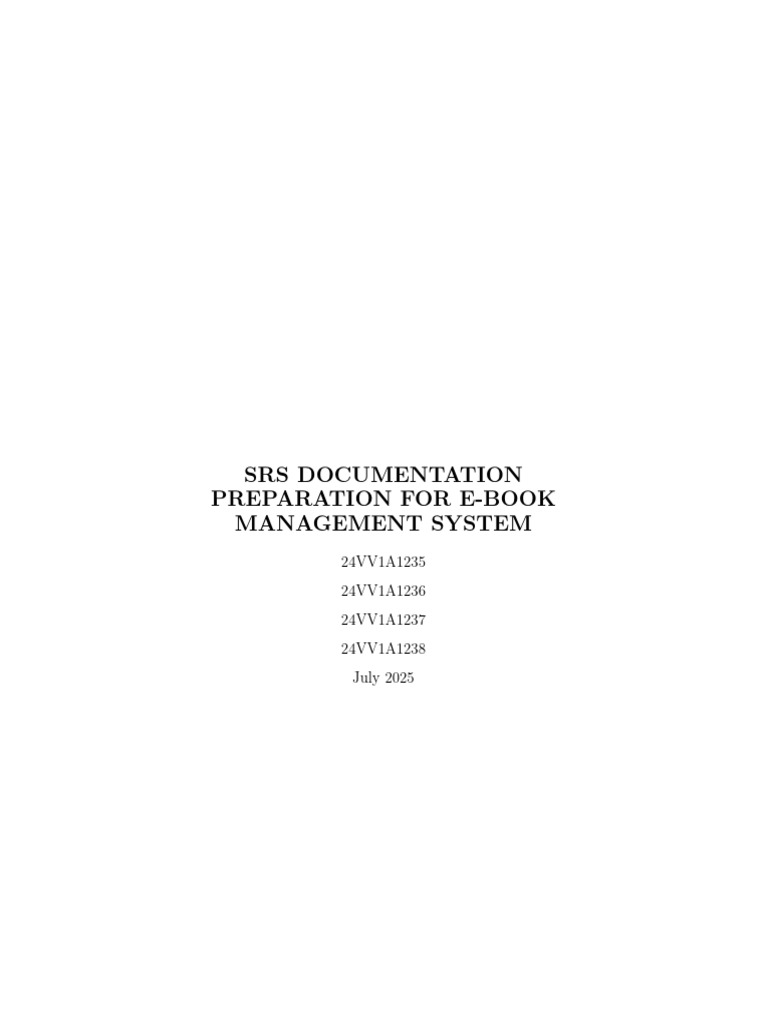 E Book Management System-1 | PDF