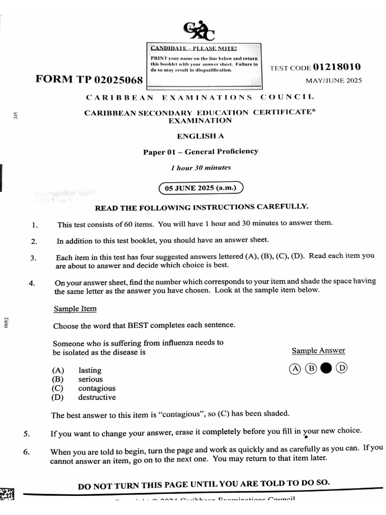 June Paper 1 Answers | PDF