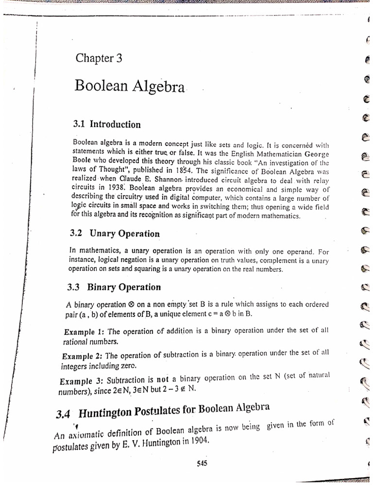Boolean Algebra | PDF