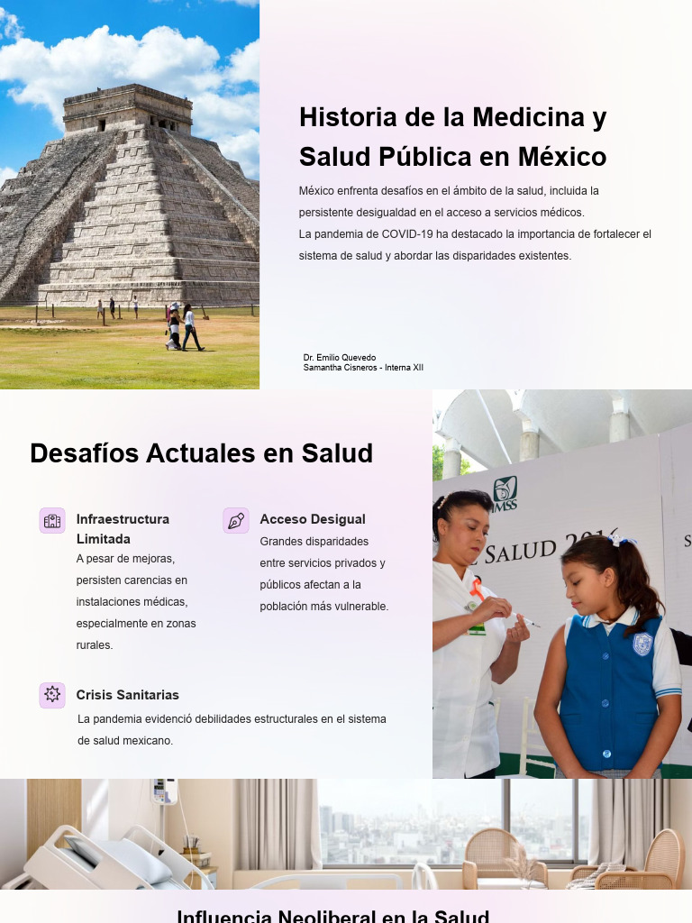Historia de La Medicina y Salud Pública en México | PDF | México | Hospital
