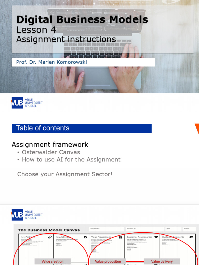 Lesson 4 - Digital Business Models - 2026 - Assignment Instructions ...