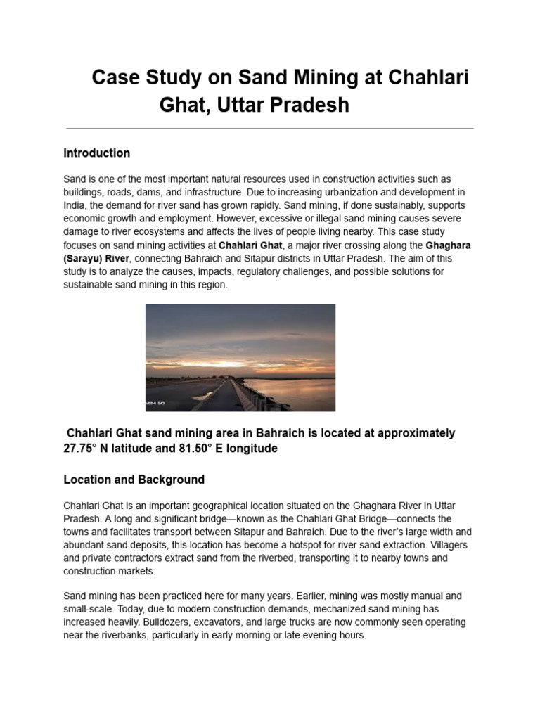 Case Study - 2 | PDF | Mining | River