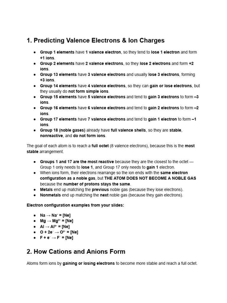 Ionic Bonding Explained (Chemistry Honors) | PDF | Ion | Chemical Compounds