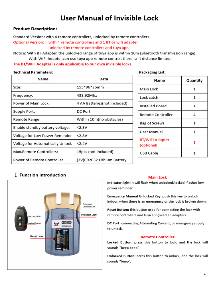 019新 | PDF | Remote Control | Wi Fi