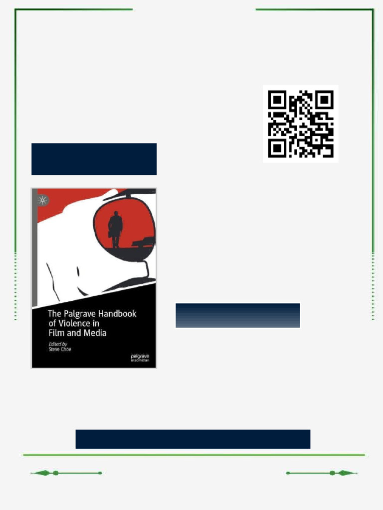 The Palgrave Handbook of Violence in Film and Media Steve Choe Ebook ...