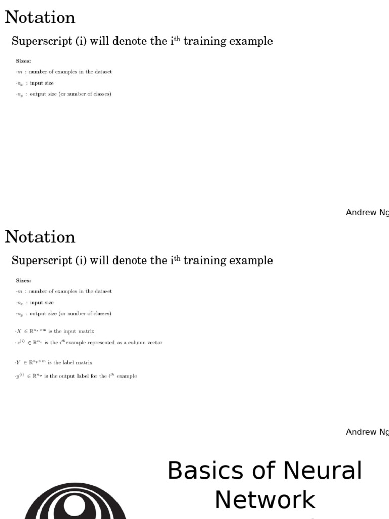 1 Neural Networks Basics | PDF | Function (Mathematics) | Computational ...