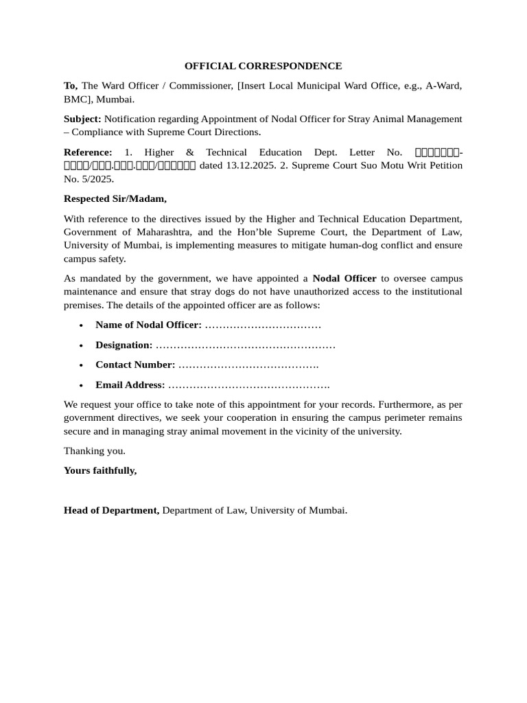 Correspondence To The BMC | PDF