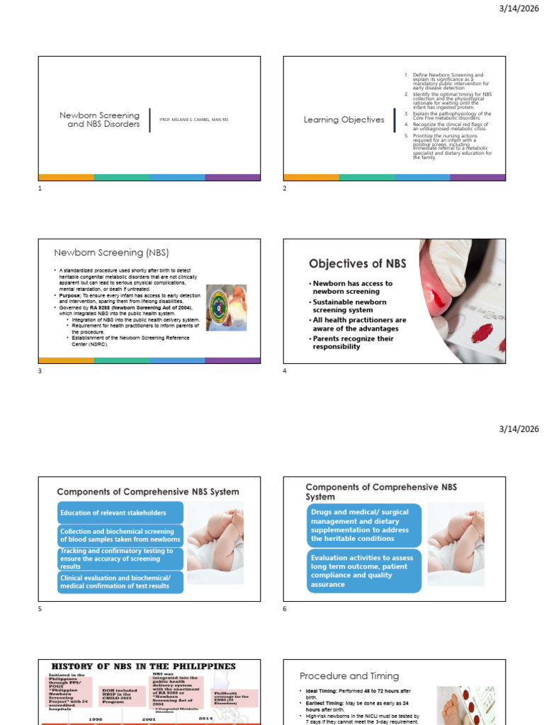 NBS Disorders PPT Handout | PDF | Human Diseases And Disorders ...