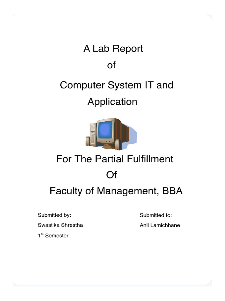 It - Application Report | PDF