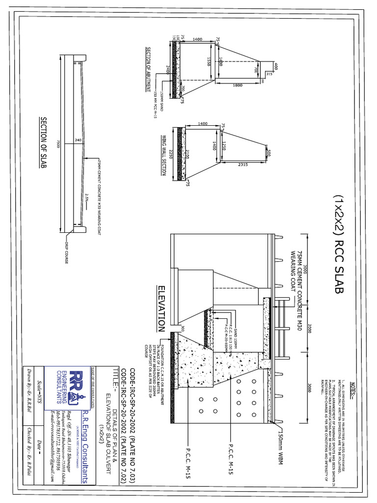RCC Slab 1x2x2 | PDF