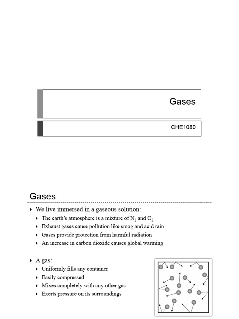 1 Gases - Part 1 | PDF | Gases | Temperature