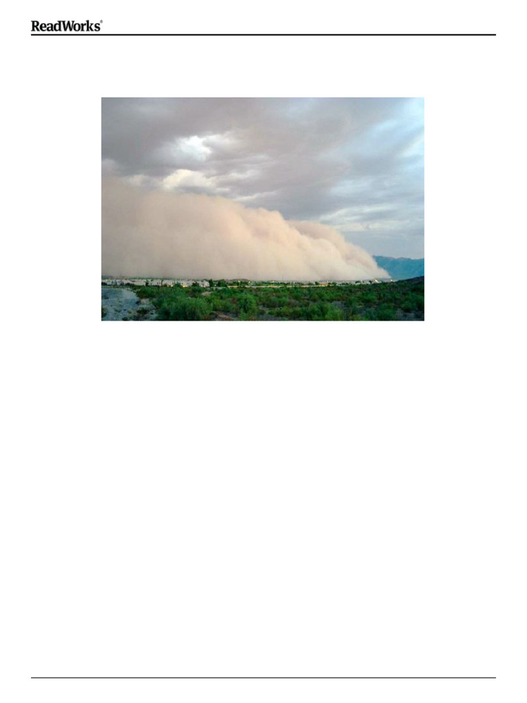 Leveled Dust Storm Current Event | PDF | Desert | Wound
