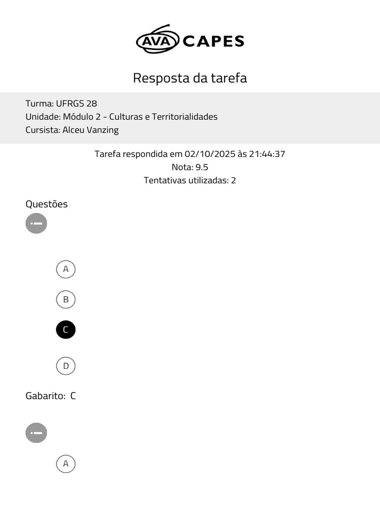 Resposta-questionario-Tarefa Do Módulo 2 | PDF | Interseccionalidade ...