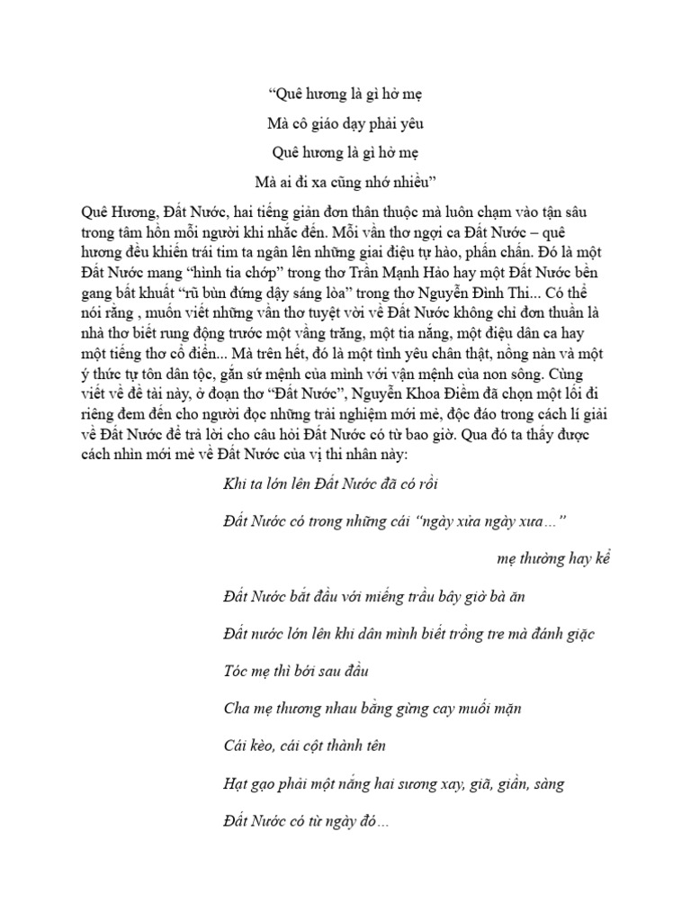 Dat Nuoc - Goi y | PDF