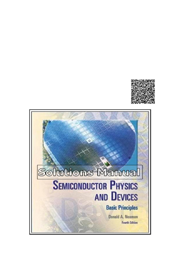 Semiconductor Physics and Devices Basic Principles 4th Edition Neamen ...