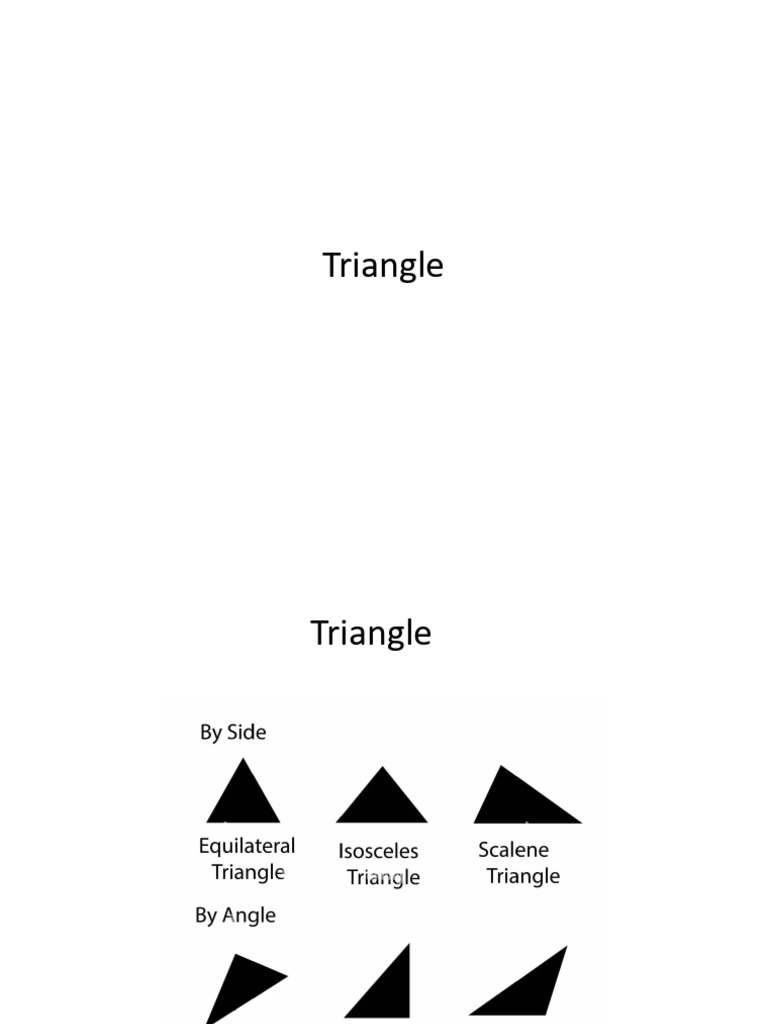 Lecture 3 Shapes - Triangle | PDF | Triangle | Elementary Geometry