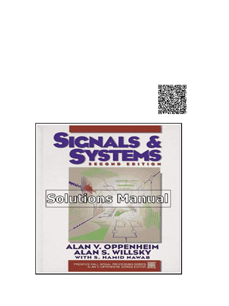 Signals and Systems 2nd Edition Oppenheim Solutions Manual | PDF