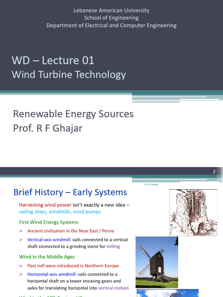 WD 01 - Wind Turbine Technology | PDF