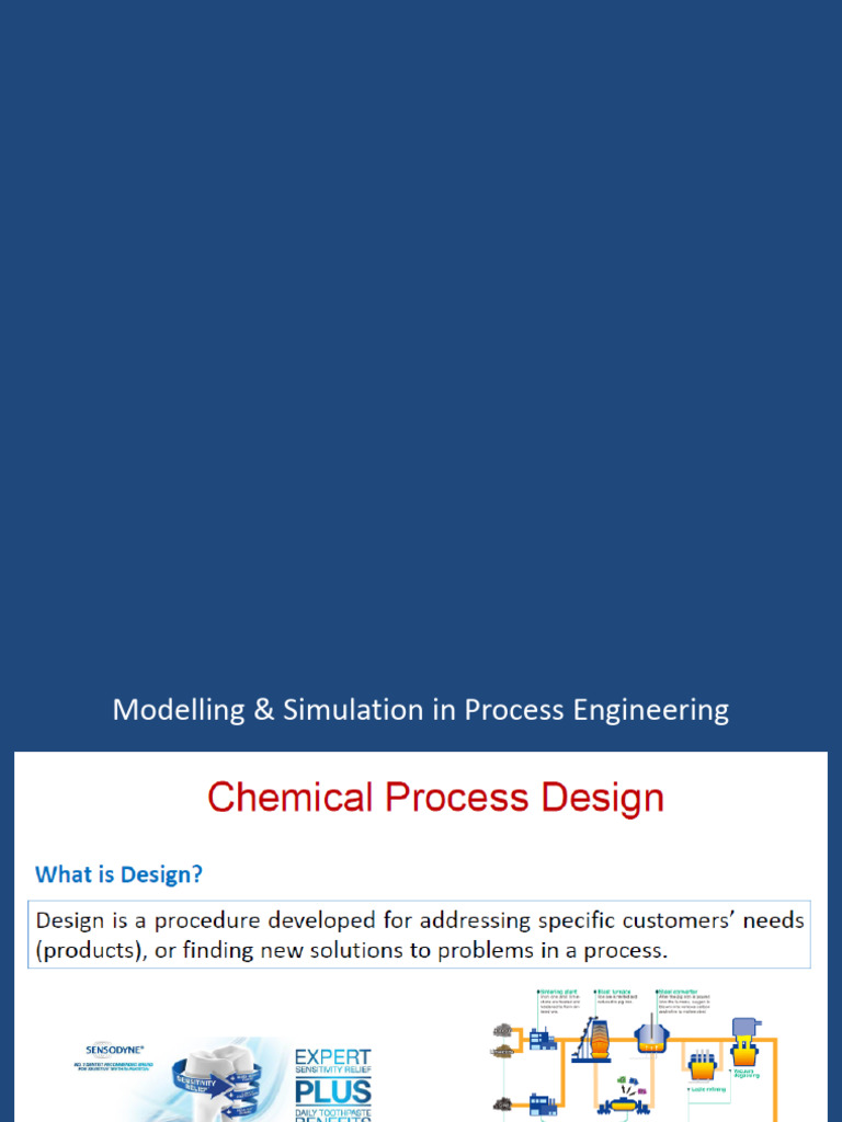 Lecture - Simulation - Chemical Process Design | PDF