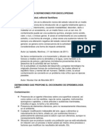 Contaminación Informacion de Planificacion