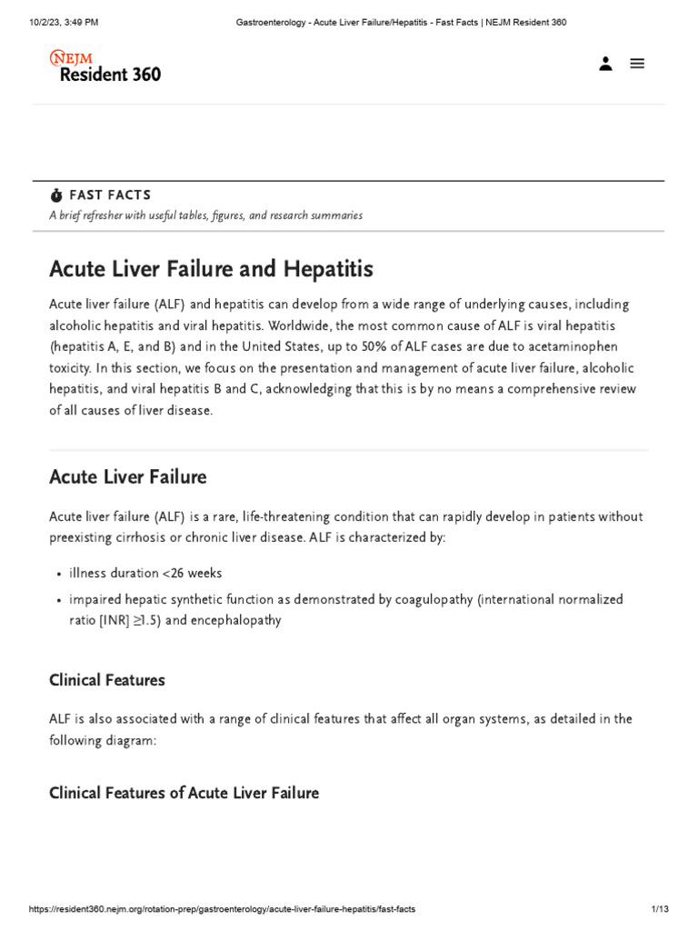 Acute Liver Failure and Hepatitis | PDF | Hepatitis B | Hepatitis