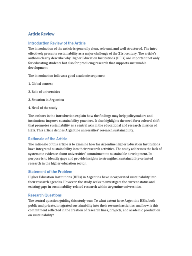 Article Review | PDF