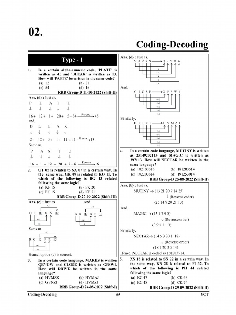 2 Coding Decoding | PDF