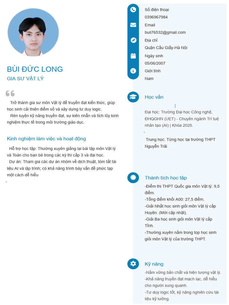 Bui Duc Long TopCV - VN 040326.153105 | PDF