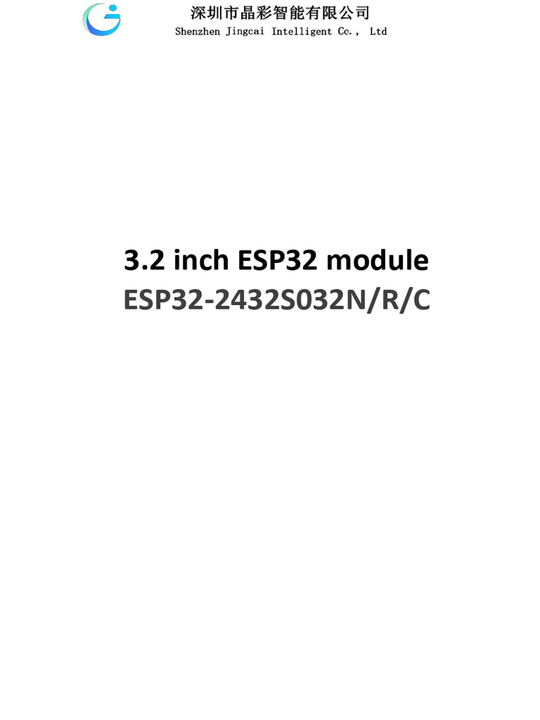 ESP32 2432S032.Specifications en | PDF | Liquid Crystal Display ...