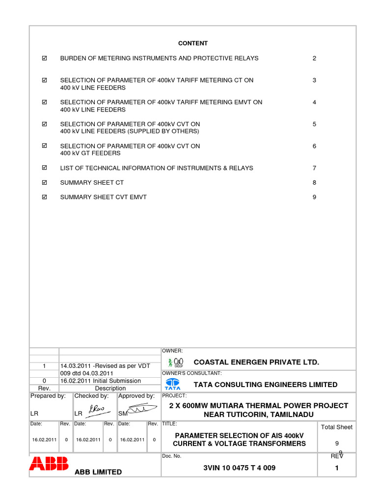 4 009 R1 CT PT Size | PDF