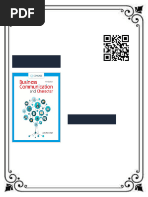 Business Communication and Character Amy Newman Ebook Instant File