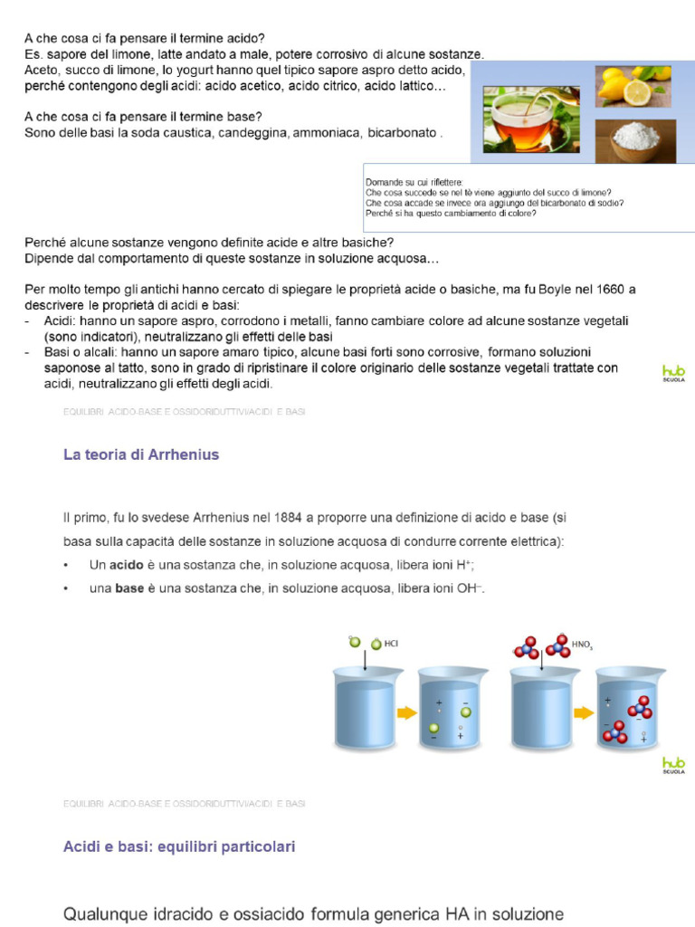 Acidi e Basi | PDF