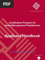 Asset Management Council 1106 3000 087 Applicants Handbook