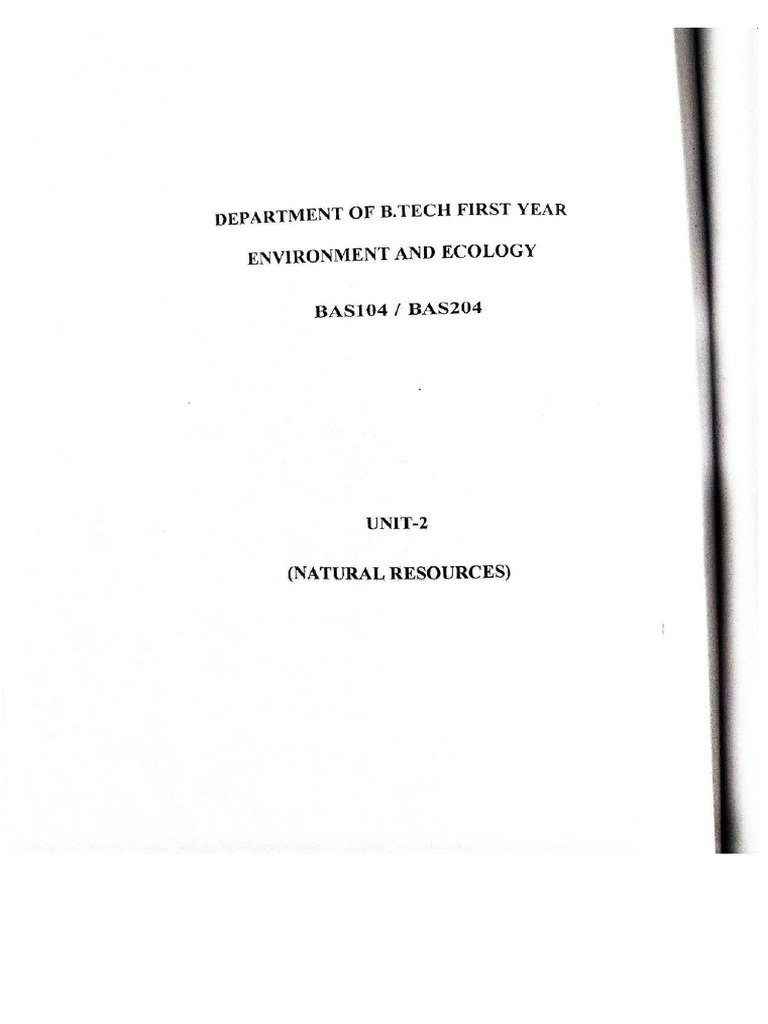 Unit 2 Evs Final | PDF