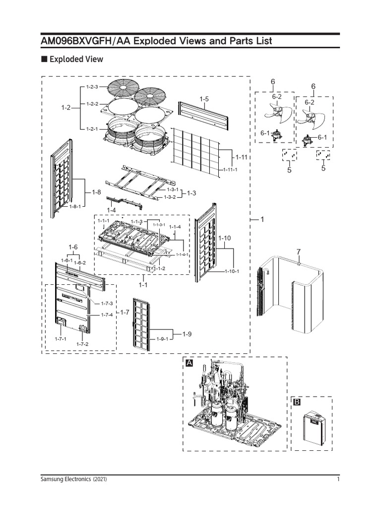 Am096bxvgfh Aa Exploded+View 220222 | PDF | Valve | Electrical Equipment