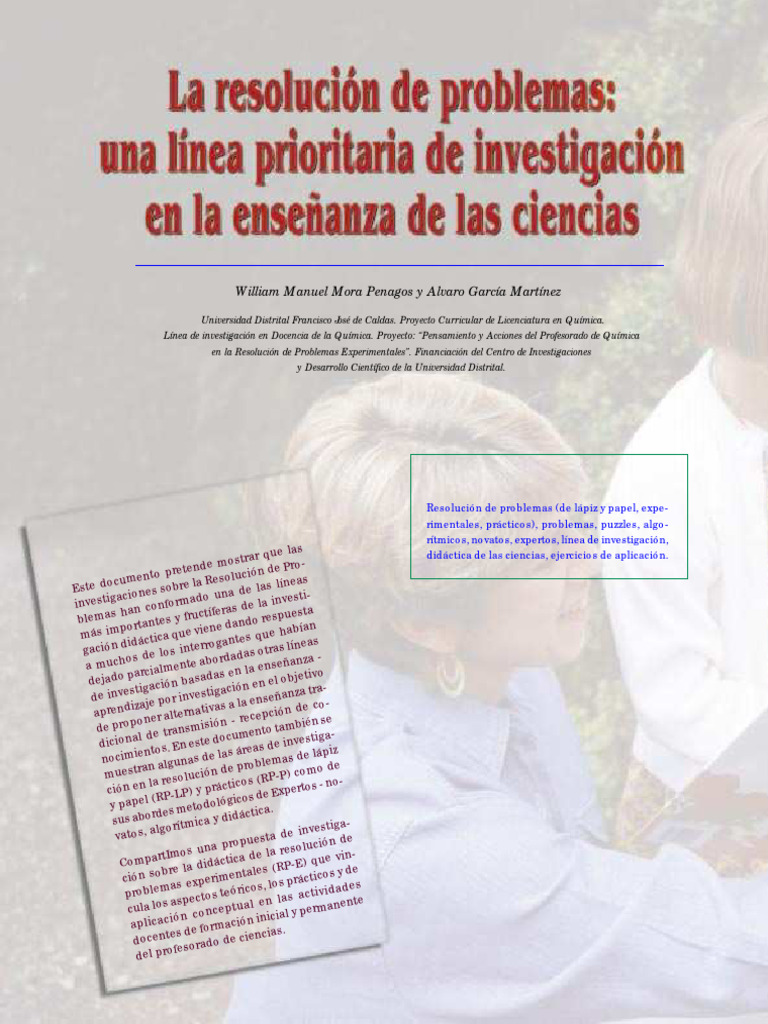 La Resolucion de Problemas Una Linea Pri | PDF | Ciencia cognitiva ...