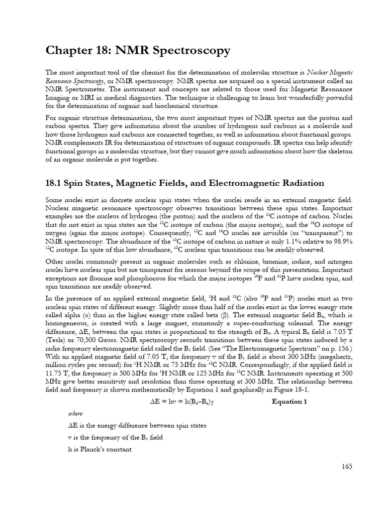 NMR Instrumentation and Principle | PDF | Nuclear Magnetic Resonance ...
