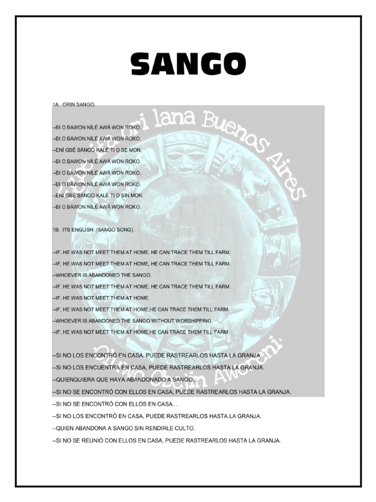 Sango .. | PDF
