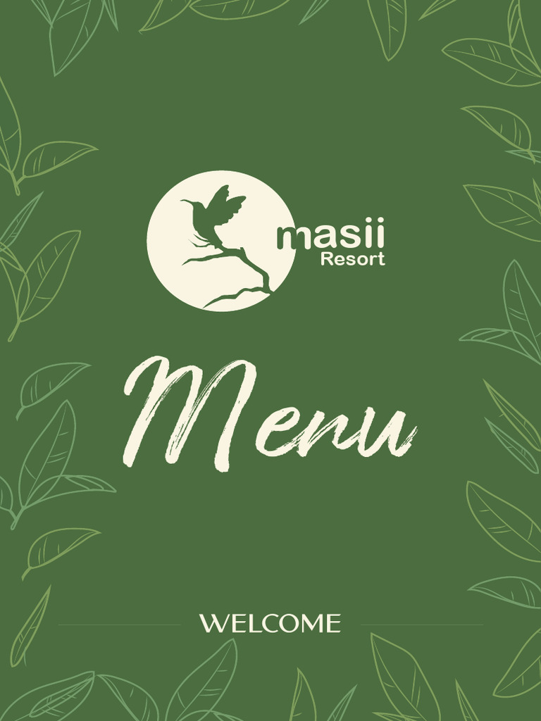 Masii Resort Menu | PDF