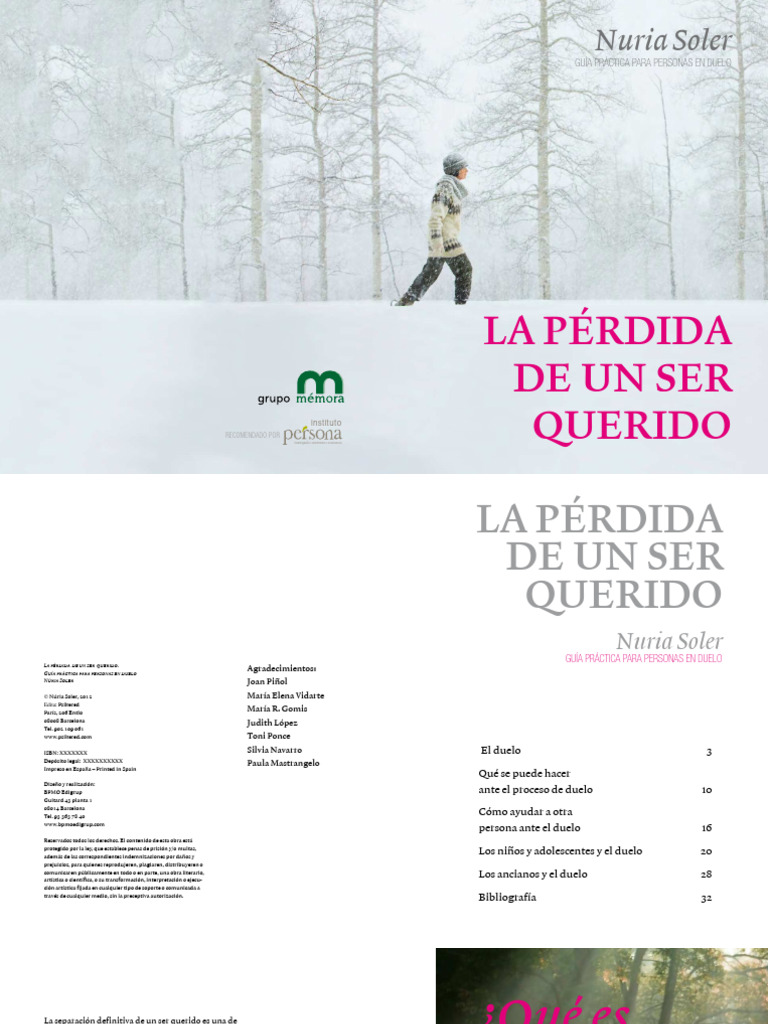 La Perdida de Un Ser Querido | PDF | Dolor | Adultos